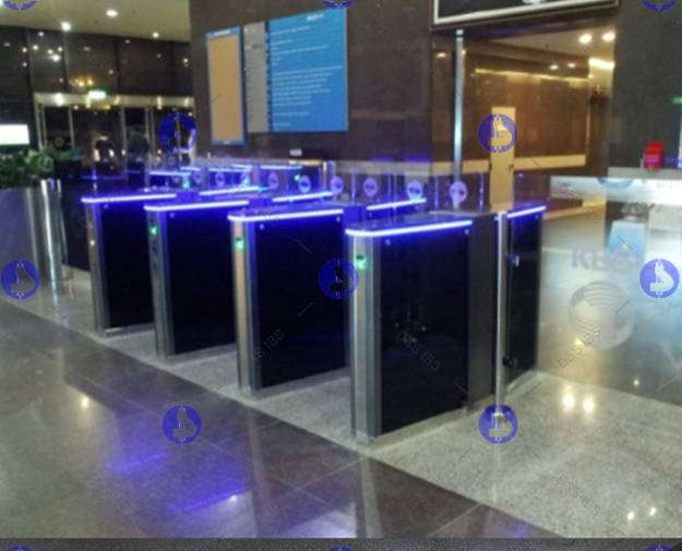 電視臺(tái)出入口翼閘案例：韓國(guó)KBS電臺(tái)高端翼閘案例